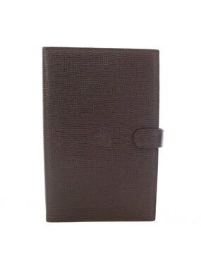 Loewe Anagram Planner Cover Leather with Ballpoint Pen Brown